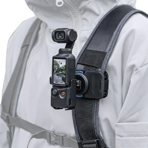 Surewo Magnetic Quick release Osmo Pocket 3 Clip Backpack Clip ، 360 ° دوران مقطع سريع متوافق مع DJI Osmo Pocket 3