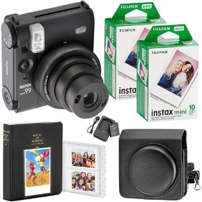 FUJIFILM Instax Mini 99 Camera, 20 Mini Films, Camera Case, Photo Album and Quality Photo Cloth