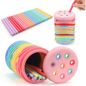 ATESSON Montessori Toys for 2-5 Year Old,Silicone Learning Color Sensory Toys for Toddlers,Fine Motor Developmental Infants Sensory Matching Games,Boys Girls Gifts