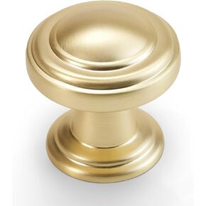 10 Pack Brushed Brass Kitchen Cabinet Knobs Gold Drawer Knobs Kitchen Cabinet Hardware Zinc Alloy Kitchen Handles Drawer Knobs Dresser Handles