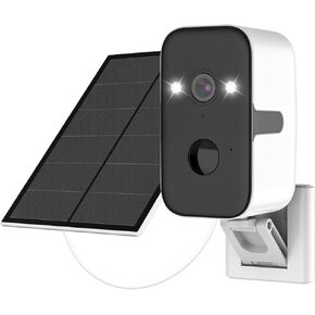 VSTARCAM Low-Power Battery Camera with 2.4/5G Dual-Band Wireless Function, Solar Outdoor secuirty Camera, 2K Camera with Color Night Vision, Siren and Spotlight, Two-Way Audio, SD and Cloud Storage