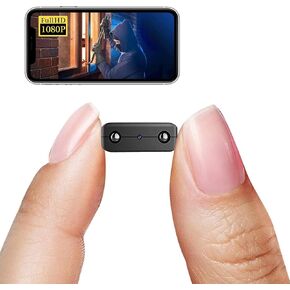 Smallest Spy Camera,Hidden Camera Detector,HD1080P Wireless WiFi Security Camera,Nanny Cam,Baby Monitor with Upgraded Night Vision,Motion Detection,Cloud Storage for Security with iOS Android APP