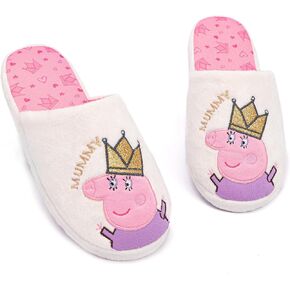 Peppa Pig Slippers Women Ladies Queen Mummy House Shoes Gift