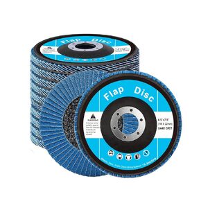 VEVOR Flap Discs 40 Grit, 4-1/2" x 7/8" Flap Discs for Angle Grinder, Type 29 Zirconia Flap Sanding Disc, Bevel Type Abrasive Grinding Wheels for Deburring, Rust Removal, Sanding, Finishing (10 Pack)