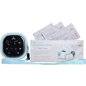 Zomee Z2 Double Electric Breast Pump Includes; Zomee Cleaning Wipes (40 ct) - 9 Modes Expression, Massage, and 2-Phase Modes - Rechargeable and Portable Wearable Breast Pump