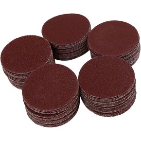 100pcs 2 Inch Hook and Loop Sanding Discs 60 80 100 120 150 Assorted Grits Sandpaper Item Replacement