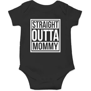 Straight Outta Mommy - Funny Baby Essentials Bodysuit - Baby Girl Clothes Newborn Girl Romper