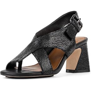 Donald Pliner Women's Edwin Pebbled Metallilc Heeled Sandal
