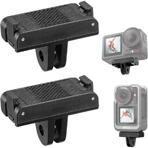 FiTSTILL [2PCS Magnetic Quick Release Adapter Base Mount Connection Compatible for DJI Osmo Action 5 Pro Action 4 Action 3 Extension Attachable Tripod Selfie Vlogging Action 5Pro/4/3 Accessories