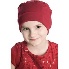 Child Cozy Cap Hat | 100 Percent Cotton Beanies for Kids | Girls Boys Cancer Chemo Hats