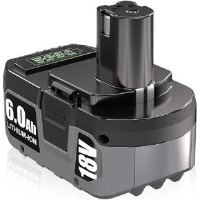 DSANKE 18V 6.0Ah Replacement for Ryobi 18V Battery P102 P103 P104 P105 P107 P109 P190 P191 P122 ABP1803 BPP1820 1322401 1400672 130224007 Battery Cordless Power Tools