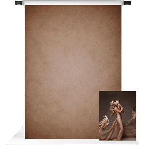 Kate Dark Brown Abstract Photo Backdrop Old Master Backdrop Texture Art Portrait Photography Backgrounds Photo Studio Props Pictures, 10x6.5ft