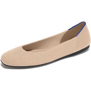 Rothy's The Square Women's Slip-On Shoes, Squared-Toe Flats, Made from Recycled Plastic Bottles & Machine Washable