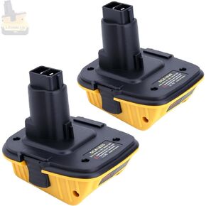 DCA1820 18V to 20V Adapter Compatible with DeWalt 18V Cordless Tools, Compatible with DeWalt 20-Volt Max Batteries to 18-Volt XRP Batteries DC9096-2 (2-Pack, Adapter Only)