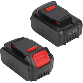 2 Pack 3500mAH 20V MAX Lithium Battery Compatible with DEWALT DCB180 DCB181 DCB181-XJ DCB200 DCB201 DCB201-2 DCB204 DCB206, 20Volt DCD/DCF/DCG/DCS Series