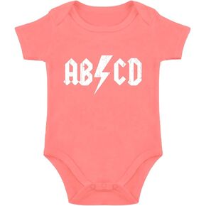 ABCD Baby Bodysuit Baby Band Bodysuit Rock And Roll Baby Clothes ABCD Band Bodysuits for Babies Infant