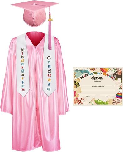 حزمة من قبعة التخرج لرياض الأطفال من GraduationMall مع شرابة 2024، شهادة in Kuwait