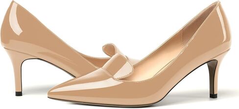 روسرويش المرأة براءة اختراع مدببة أزياء أزياء أزياء على المكتب الخناصة عالية الكعب مضخات فستان الأحذية 2.5 بوصة in Kuwait