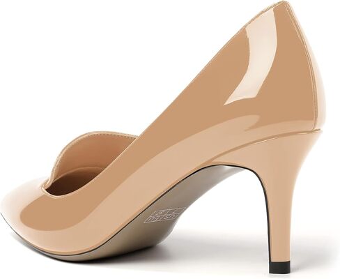 روسرويش المرأة براءة اختراع مدببة أزياء أزياء أزياء على المكتب الخناصة عالية الكعب مضخات فستان الأحذية 2.5 بوصة in Kuwait