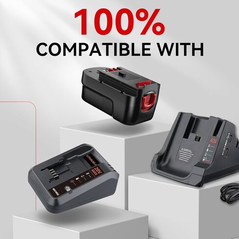 Lumsing 4.8ah HPB18 Ni-MH استبدال للبطارية السوداء و Decker 18V HPB18 HPB18-OPP مع بطارية ديكر سوداء 18 فولت أدوات A1718 FS18FL in Kuwait