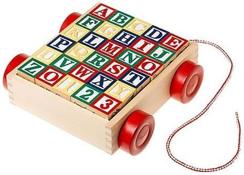 Melissa & Doug Classic ABC: حزمة عربة خشبية من 30 قطعة مع 1 موضوع متوافق مع M & D Scratch Pun-Pad (01169) in Saudi Arabia