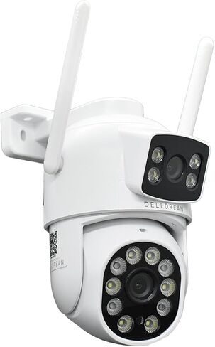 Security Camera Dual Lens 1080p FHD Outdoor WiFi Cameras for Home Security with AI Detection Human, Motion Detection, Color Night Vision, Siren, Waterproof IP66 in Saudi Arabia