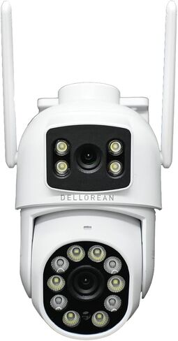 Security Camera Dual Lens 1080p FHD Outdoor WiFi Cameras for Home Security with AI Detection Human, Motion Detection, Color Night Vision, Siren, Waterproof IP66 in Saudi Arabia