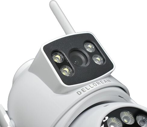 Security Camera Dual Lens 1080p FHD Outdoor WiFi Cameras for Home Security with AI Detection Human, Motion Detection, Color Night Vision, Siren, Waterproof IP66 in Saudi Arabia