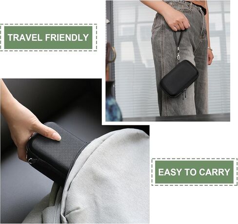 علبة السفر الصلبة لـ Canon PowerShot G7 X Mark II/ G7 X Mark III الكاميرا الرقمية ، حقيبة تخزين واقية مع جيب شبكة سحاب لحزمة البطارية ، كابل الشحن وغيرها من الملحقات ، الأسود in Kuwait