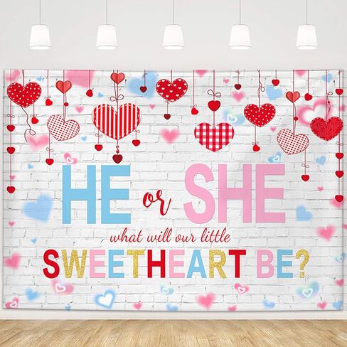 Mehofond Sweetheats Gender تكشف الخلفية ، فالقنن من عيد الحب تكشف عن راية حفلات الحفلات ، هو أو هي عيد الحب الأزرق أو الوردي للاستحمام in Saudi Arabia