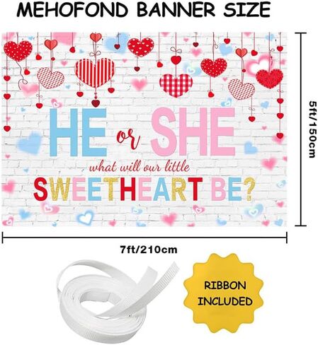 Mehofond Sweetheats Gender تكشف الخلفية ، فالقنن من عيد الحب تكشف عن راية حفلات الحفلات ، هو أو هي عيد الحب الأزرق أو الوردي للاستحمام in Saudi Arabia