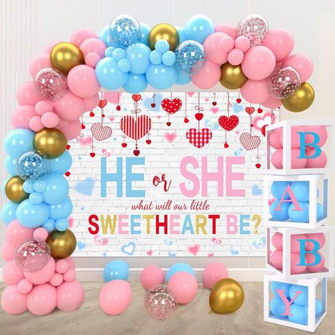 Mehofond Sweetheats Gender تكشف الخلفية ، فالقنن من عيد الحب تكشف عن راية حفلات الحفلات ، هو أو هي عيد الحب الأزرق أو الوردي للاستحمام in Saudi Arabia