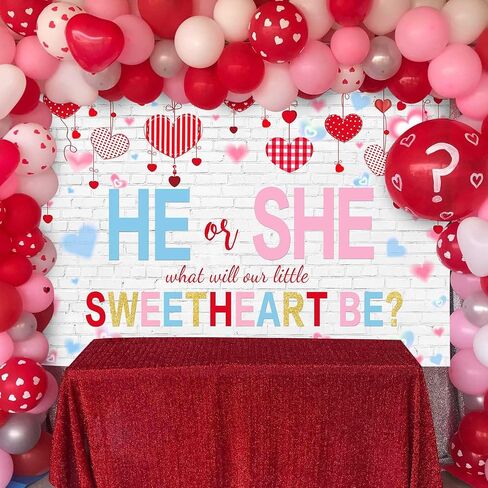 Mehofond Sweetheats Gender تكشف الخلفية ، فالقنن من عيد الحب تكشف عن راية حفلات الحفلات ، هو أو هي عيد الحب الأزرق أو الوردي للاستحمام in Saudi Arabia
