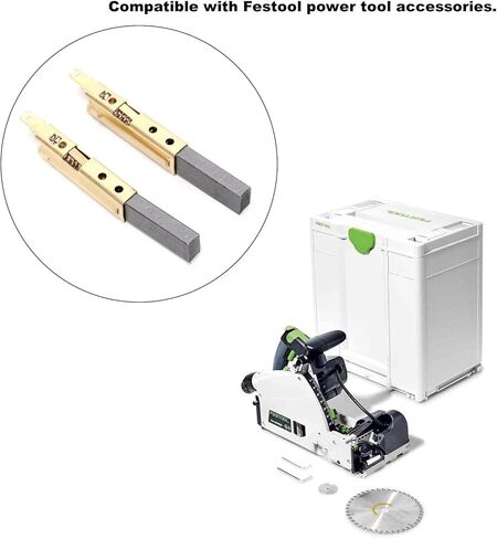 2Pcs Power Tool Carbon Brushes 3090210 (11x6.3x28mm) Compatible with Festool Accessories in Kuwait