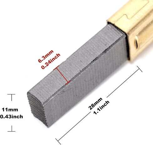 2Pcs Power Tool Carbon Brushes 3090210 (11x6.3x28mm) Compatible with Festool Accessories in Kuwait