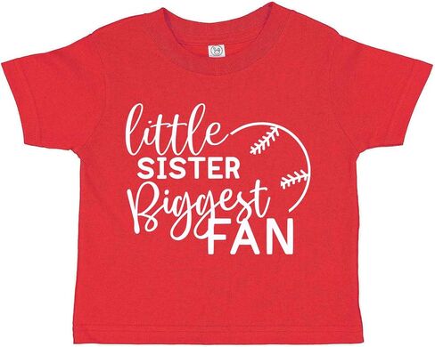 Tees & Tails Little Sister أكبر قميص Tee Baby Baseball (أحجام الأطفال والأطفال الصغار) in Kuwait