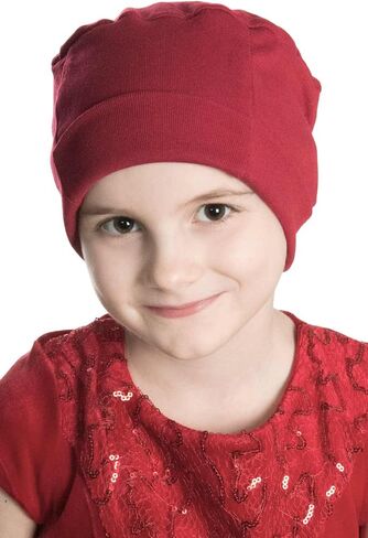 Child Cozy Cap Hat | 100 Percent Cotton Beanies for Kids | Girls Boys Cancer Chemo Hats in Kuwait