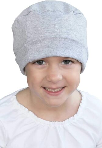 Child Cozy Cap Hat | 100 Percent Cotton Beanies for Kids | Girls Boys Cancer Chemo Hats in Kuwait