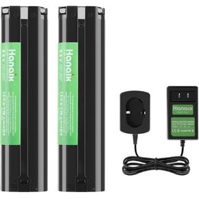 2pack 9.6v 4000mAh Ni-MH Replacement Battery Charger for Makita 9000 9001 9002 9033 9600 96003 193890-9 192696-2 632007-4 (Battery and Chargers Included)