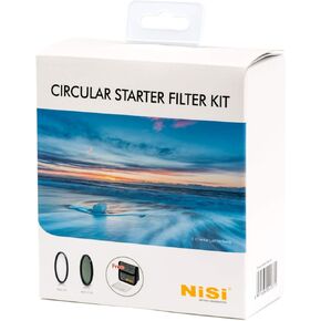 NiSi 82mm Circular Starter Kit - HUC UV Lens Protection Filter and HUC Circular Polarizer (CPL) - Includes 4-Pocket Filter Case and Cleaning Cloth