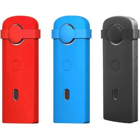 Silicone Protective Case Bag for Ricoh Theta SC2 360 Panoramic Camera, Silicone Case with Lens Cover for Ricoh Theta SC2 360 Panoramic Camera, Camera Case Bag Accessory (Red)