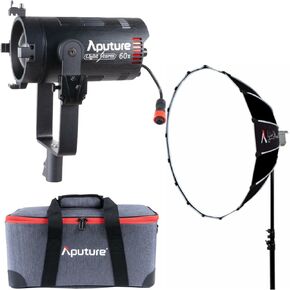 Aputure LS 60X Bi-Color Focusing LED Bundle with Aputure Light Dome SE 35.5-Inch Softbox (2 Items)