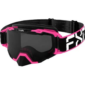 FXR Maverick Snowmobile Goggle Mint Anti Fog Scratch Dual Pane Smoke Lens