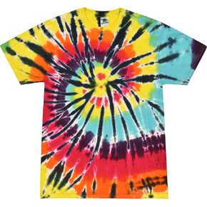 Colortone 100% Cotton Tie Dye T-Shirt for Women and Men, Medium, Cotton Candy
