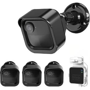 Blink Camera Mount for 4th &3rd Gen,with Weatherproof housing & Blink Sync Module 2 Outlet Mount,360°Adjustable Mount Bracket for Blink Indoor Outdoor Camera