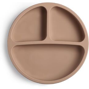 لوحة شفط Vitever مع غطاء للطفل ، Baby & Kid ، سيليكون بنسبة 100 ٪ من الدرجة الغذائية ، والتصميم المقسم ، والميكروويف وغسالة الصحون آمنة - طبيعي in Kuwait