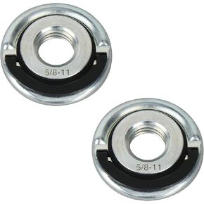Universal 5/8-11" Thread Quick Change 1.75" Disc Flange Locking Nut, Replacement Part #LN5811MT - 2 PACK