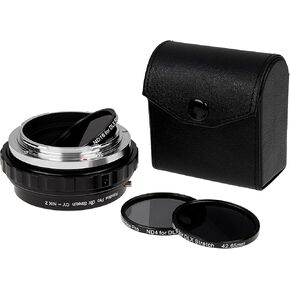 Fotodiox DLX Stretch Adapter Compatible with Contax/Yashica Lens to Nikon Z-Mount Cameras – Macro and ND Filter Capabilities