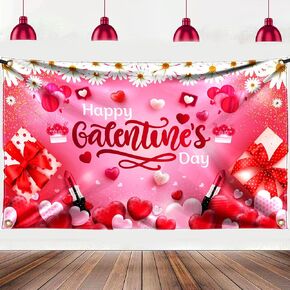 XtraLarge, Happy Galentines Day Bannner - XtraLarge, 72x44 Inch | Happy Galentines Day Backdrop, Galentines Backdrop, Galentines Day Decorations for Party, Galentines Decorations, Galentines Banner
