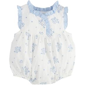 Mud Pie baby-girls Children's White Floral Bubble